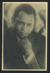 Paul ROBESON (Opera): Signed Postcard Photograph - Picture 1 of 1