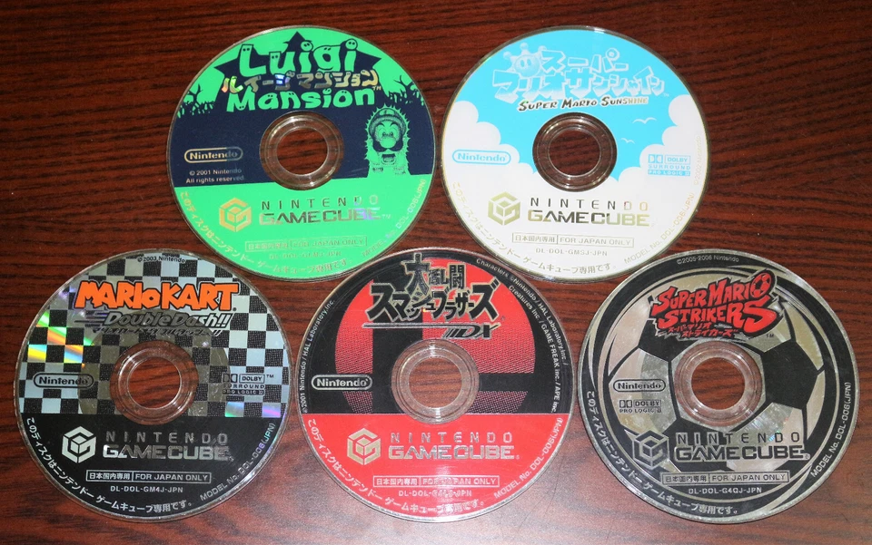 GameCube Super Mario Sunshine Kart Strikers Smash Bros DX Luigi's Mansion Japan - Image 1 of 1