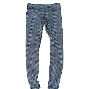IVIVVA by Lululemon Tight Leggings Herringbone Black Gray Girls Sz 12 - Picture 1 of 5