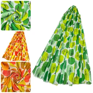 Abstract Tree Print Scarves Soft Frayed Women Scarf Elegant Ladies Shawl 7717-A - Picture 1 of 5