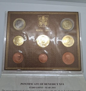 Vatikan - Euro Kursmünzensatz 2011, von 1c-2e, offiziell - Bild 1 von 3