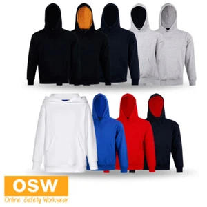 Kids Passion Fleece Hoodie Long Sleeves with Kangaroo Pocket Easy Fit FL09K - Picture 1 of 30