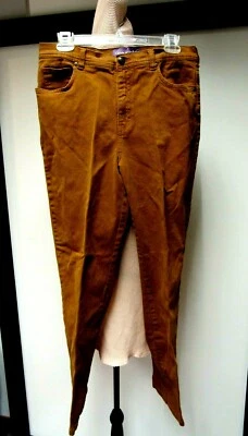 VTG GLORIA VANDERBILT Amanda Cotton Stretch Jeans Pants Tobacco 33 1/2 x 30 12 L - Image 1 of 4