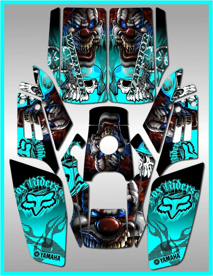 Yamaha Warrior Full Graphics Kit Decals Stickers