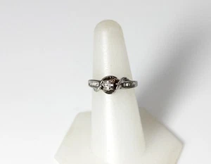 Hermoso anillo de banda de diamantes de plata esterlina talla 7 - 11601 - Imagen 1 de 4