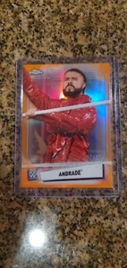 ANDRADE 2021 TOPPS CHROME WWE ORANGE REFRACTOR #d /25 - Bild 1 von 2