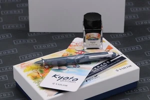 Pluma Estilográfica Sailor 1911L Sin Anillo Kyoto Jardín Azul - SELLADA - Imagen 1 de 6