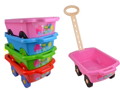 Handwagen für Kinder Handcart mit Ziehgriff Schubkarre Sandspielzeug Sandkasten - Bild 1 von 4