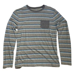 NWT Crewcuts Boys Long Sleeve Striped Pocket T-Shirt Size 14 - Picture 1 of 6