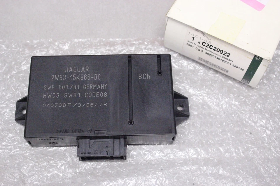 Modulo anteriore ausilio parcheggio originale JAGUAR XJ8 2004-2009 C2C20922 IMBALLO ORIGINALE - Immagine 1 di 1