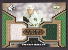 2005-06 SPx Hockey Winning Materials Gold #WM-MW Brenden Morrow JERSEY 15/99