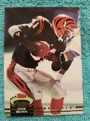 1992 TOPPS STADIUM CLUB EDDIE BROWN #88 CINCINNATI BENGALS  - Image 1 of 3