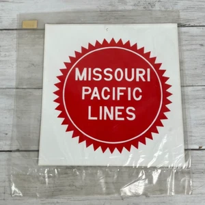 Vintage Train Decal Layout Room Garage Sticker MISSOURI PACIFIC Used Damaged - Picture 1 of 9