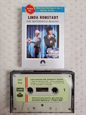 VTG Rare Linda Ronstadt - For Sentimental Reasons Korea Orig Cassette Tape - Image 1 of 2