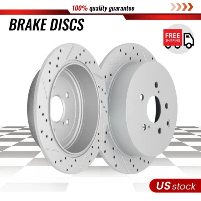 Rotores de freno traseros perforados de 309 mm para Toyota Highlander Sienna Lexus RX350 RX450h Foto 1 de 4