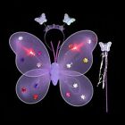 LED Lights Princess Costume Sets Luminous Glitter Butterfly  Girls