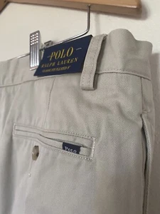 NWT Polo Ralph Lauren 9" Classic Fit Pleated Shorts Chinos Men’s Size 31 -G - Picture 1 of 5