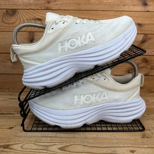 Hoka One One Turnschuhe Damen Größe UK 6 Bondi 8 weiß Straßenlauf Fitnessschuhe - Bild 1 von 13