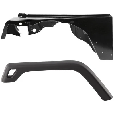 For Wrangler 1997-2006 Fenders 2-pc Kit, w/ Fender Flares Front, Right Foto 1 de 3