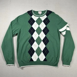 Brooks Brothers Pullover Herren XL Baumwolle Wollmischung Argyle Diamond Preppy Grün - Bild 1 von 9