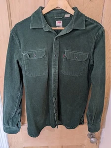 Levi’s Corduroy Shirt Jackson Worker Shirt Mens Size M Green - Picture 1 of 14
