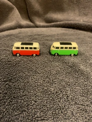 Ho Scale/ 1:87th Scale/ 2 Volkswagon Buses/ Vintage style - Image 1 of 4