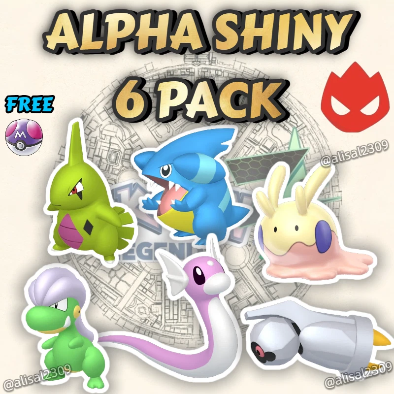 Pokemon Legends ZA ✨ALPHA Shiny 6IV ✨GIBEL+BELDUM+DRATINI+LARVITAR+GOOMY+BAGON✨ - Image 1 of 1