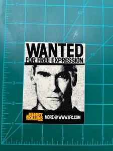 2000er The Henry Rollins Show Werbeaufkleber RAR - Bild 1 von 2