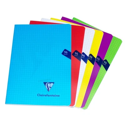 3x Neon A5 5/5 Grid Note Book Maths Books 5mm Square 96 Page Notebook School Pad - Image 1 of 3