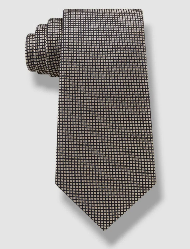 Corbata Tommy Hilfiger Para Hombre Azul Dorado Seda Ajustada Cuello Talla 58x3.25 Foto 1 de 1