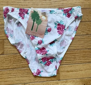 Vintage Sears Cotton Days High Cut Panties Size M 100% Cotton Floral Print 90s - Picture 1 of 5