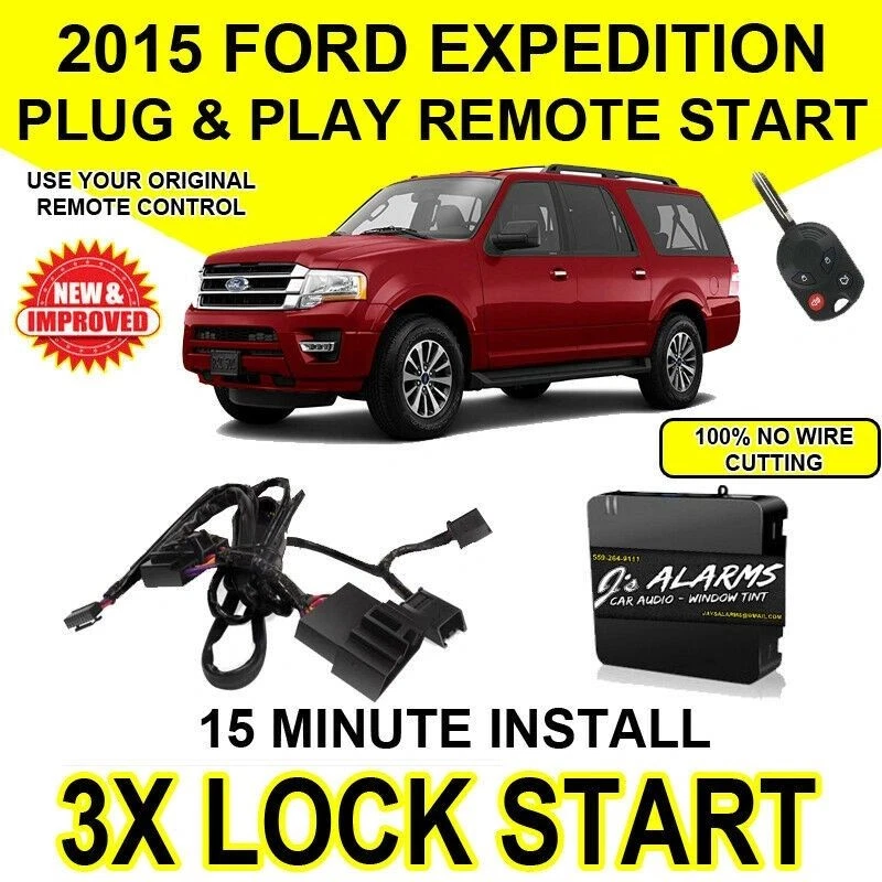 Alarmas Js arranque remoto plug and play hágalo usted mismo para Ford Expedition FO1 2015-2017 Foto 1 de 2