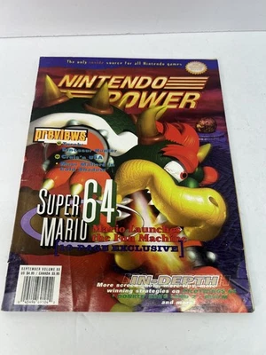 NINTENDO POWER SUPER MARIO 64 - TUROK  Poster/ Inserts- Vol 88  - Sept. 1996 - Image 1 of 4