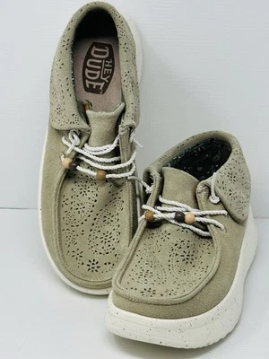 Bota Hey Dude Wendy Peak Plegable Para Mujer Gamuza Verde Salvia Floral Corte Talla W9 Nueva Sin Caja Foto 1 de 4