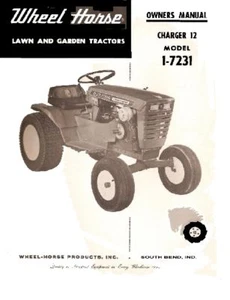 Wheel Horse Charger 12 lawn Tractor manual Model 1-7231 - Picture 1 of 1