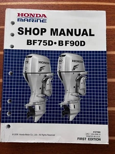 Honda Marine Outboard BF75D BF90D FIRST EDITION Service Manual P/N 61ZY900 - Picture 1 of 5