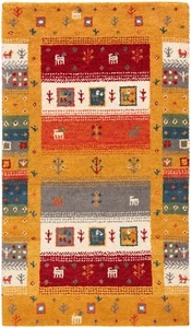 Gabbeh Tappeto Persiano Annodato a Mano 123x73 cm-Nomadic Oriente Tappeto - Picture 1 of 6