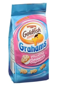 Goldfish Vanilla Cupcake Flavor Baked Graham Snacks Crackers  (180g) FRESH CDN! - Picture 1 of 4