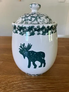 Moose Country canister jar by Tienshan - Picture 1 of 5