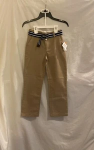 Gymboree Boys Size 6 Tan Belted Chino Pants Stain & Wrinkle Resistance NWT - Picture 1 of 7