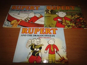 3 Vintage Rupert the Bear Hardbacked Books, Good Condition - Picture 1 of 7