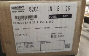 Sargent 8204 LN B 26 70 8204 LN B 26 1.750 1.250 Mortise Lock - Picture 1 of 6