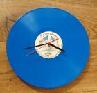 An Original 12"  Upcycled Coloured Vinyl Record Wall Clock "I Love America".