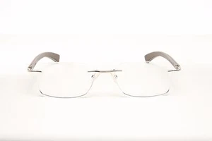 GAFAS DE SOL SIN MONTURA DORADAS Y DE MADERA #144F - Imagen 1 de 6