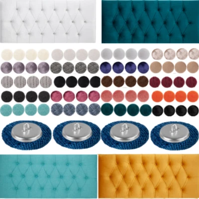 DIY Fabric Covered Buttons Hoop Back Upholstery Headboards Ottoman Sofas 18mm - Image 1 of 2