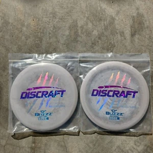 Discraft Paul McBeth Buzzz 4 Claw Shatterberry foil Twins (matched pair) - Picture 1 of 8