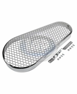 CHROME PULLEY GUARD KIT W/ HARDWARE VOLKSWAGEN T1 BUG BEETLE T2 BUS GHIA THING - Image 1 of 2