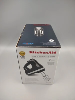 3-скоростной ручной миксер KitchenAid Ultra Power ~ черный оникс ~ KHM312OB - Изображение 1 из 4
