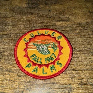 Boy Scout BSA Culver Palms Fall 1967 Vintage Patch 3" x 3" - Picture 1 of 2