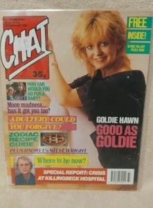 Chat Magazine - September 15 1990 - Goldie Hawn - Good As Goldie - RARE FIND - Picture 1 of 4